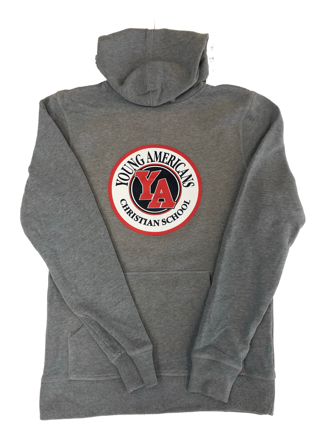 Gray Hoodie with color circle logo